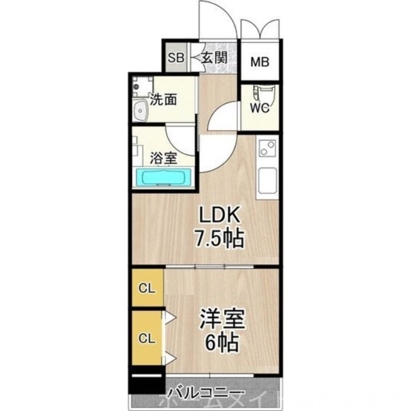 4階の間取り図