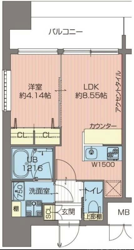 6階の間取り図