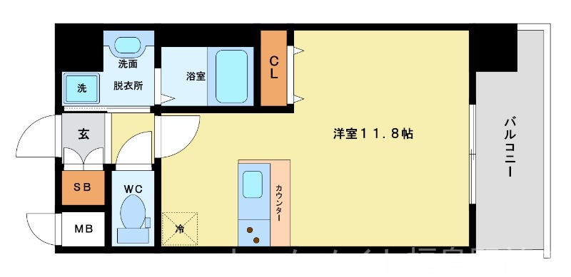 6階の間取り図