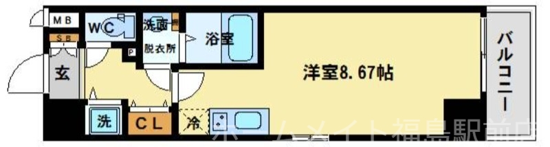 10階の間取り図