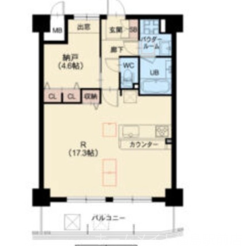 4階の間取り図