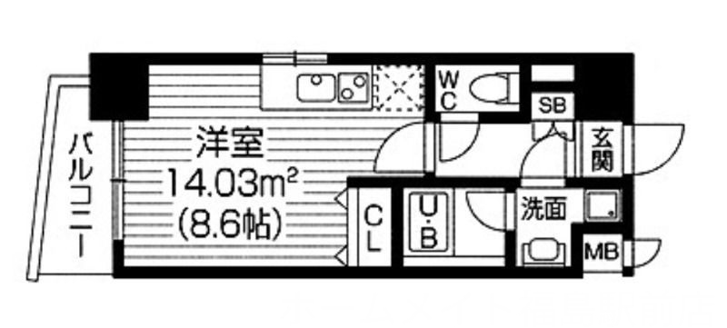 6階の間取り図