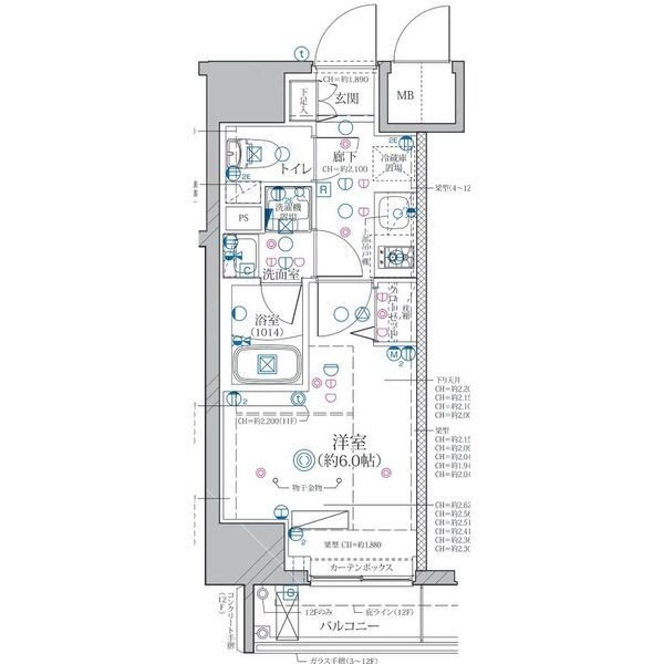 6階の間取り図