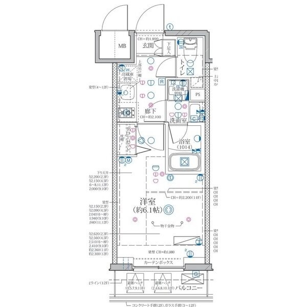 2階の間取り図