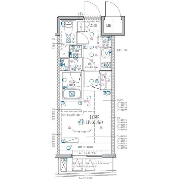 4階の間取り図