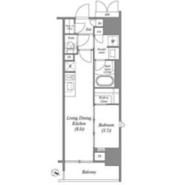 2階の間取り図