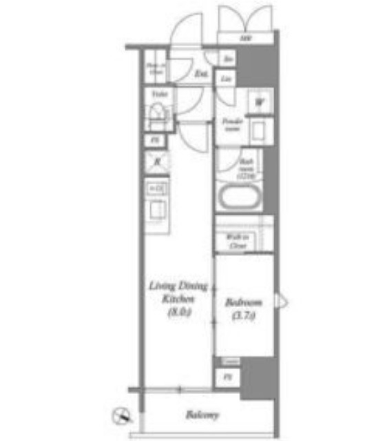 6階の間取り図