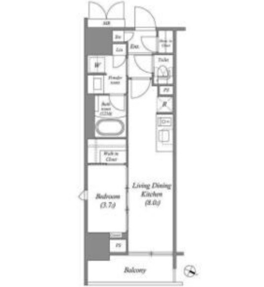 6階の間取り図