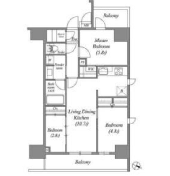 7階の間取り図