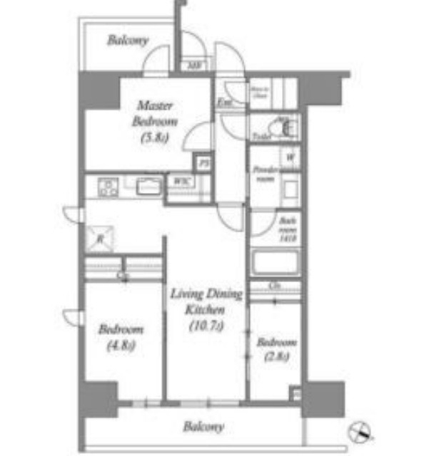 7階の間取り図
