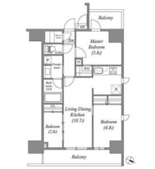 14階の間取り図
