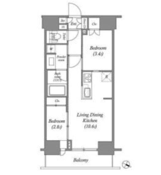 14階の間取り図