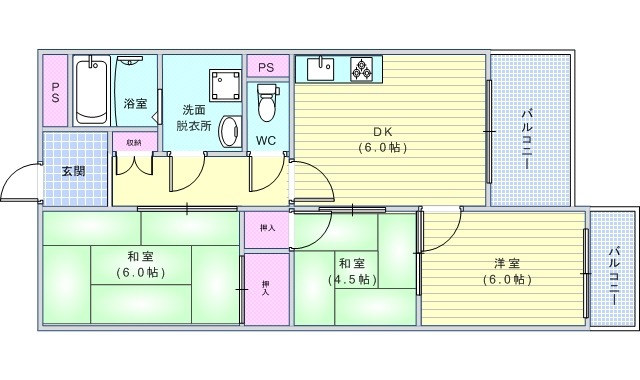 4階の間取り図