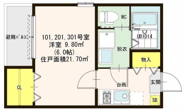 1階の間取り図