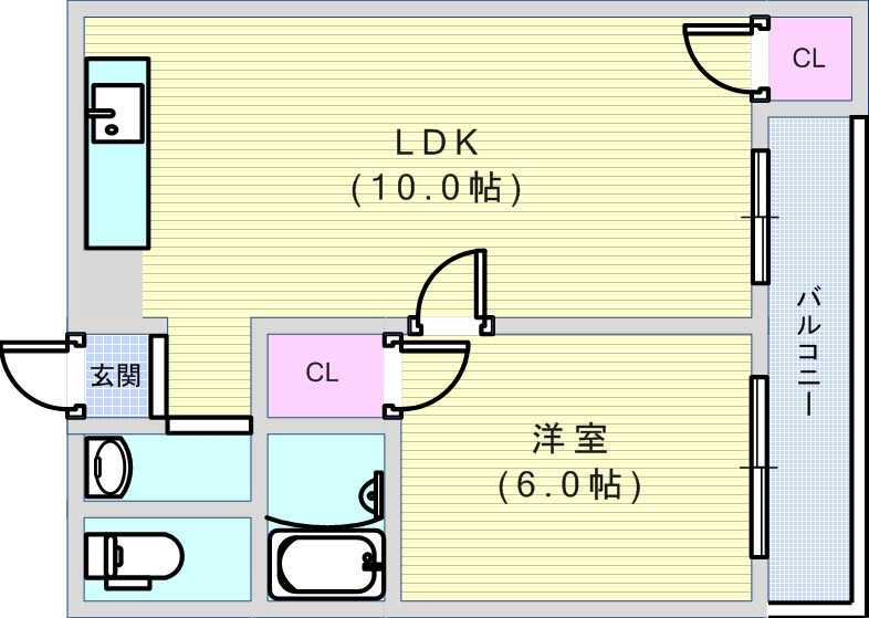 6階の間取り図