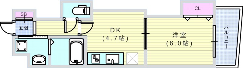 8階の間取り図