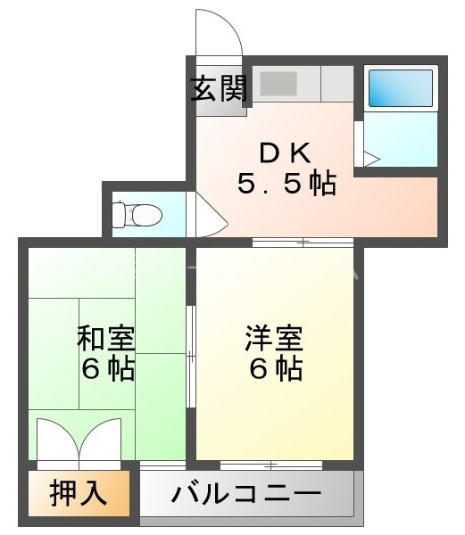 2階の間取り図