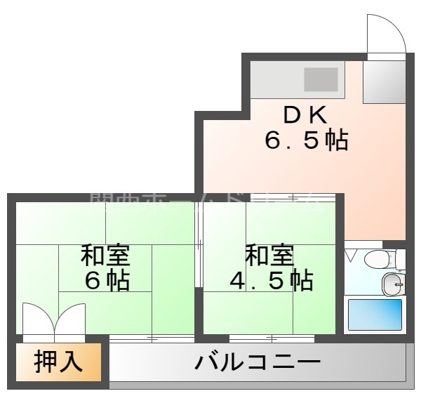 2階の間取り図