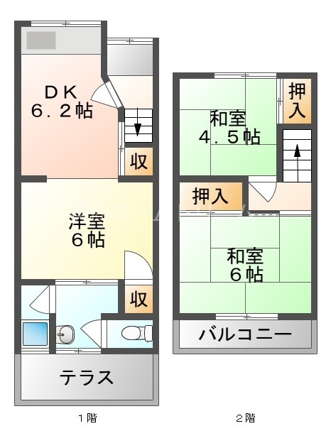 1階の間取り図