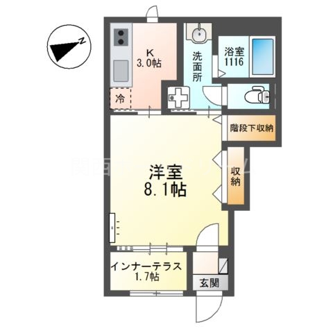 1階の間取り図