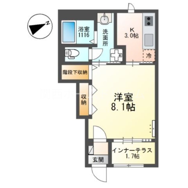 1階の間取り図