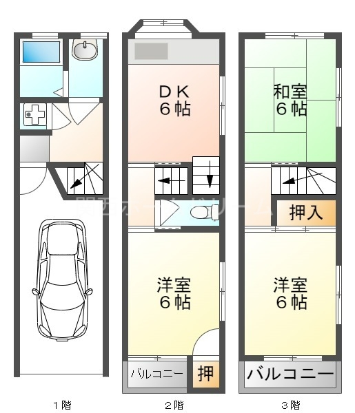 -階の間取り図
