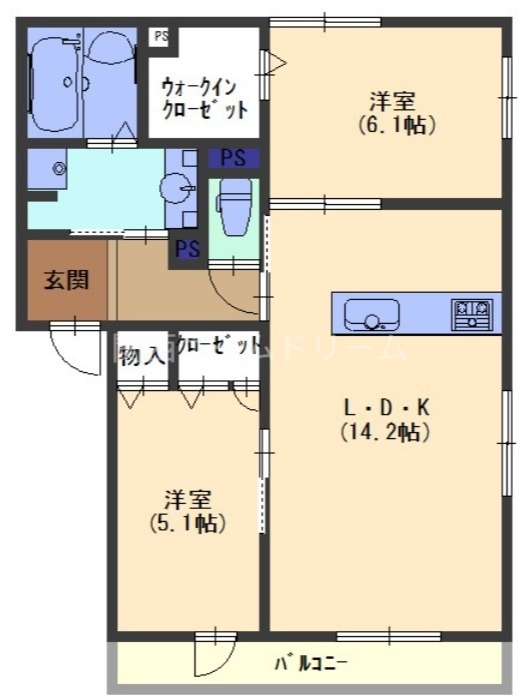 1階の間取り図