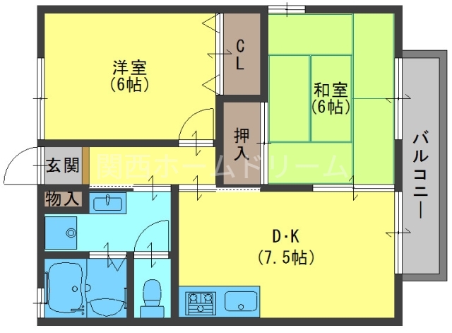 2階の間取り図