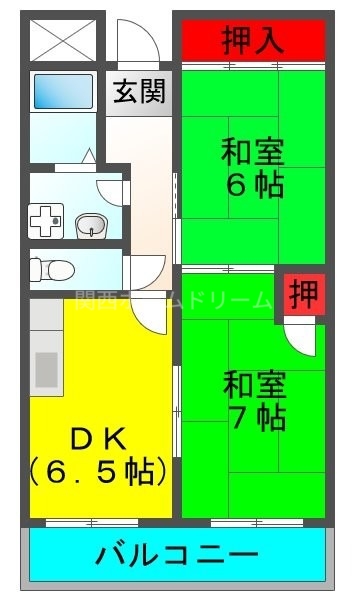 2階の間取り図