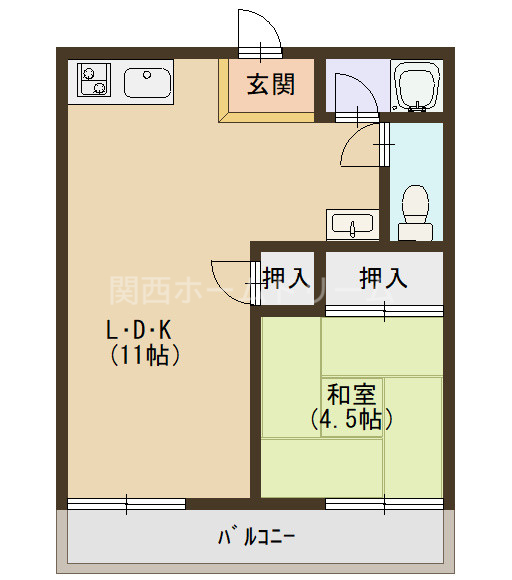 2階の間取り図