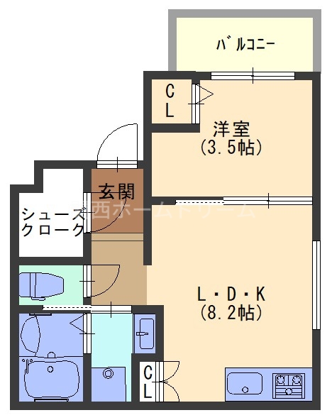 2階の間取り図