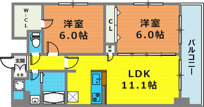 5階の間取り図