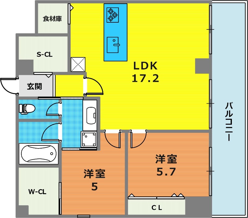 4階の間取り図