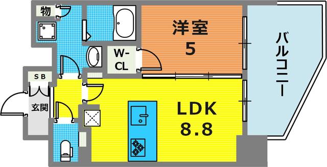 8階の間取り図