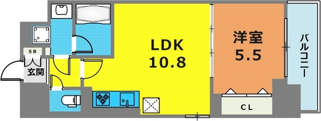 9階の間取り図