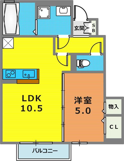 1階の間取り図