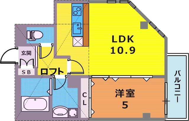 2階の間取り図