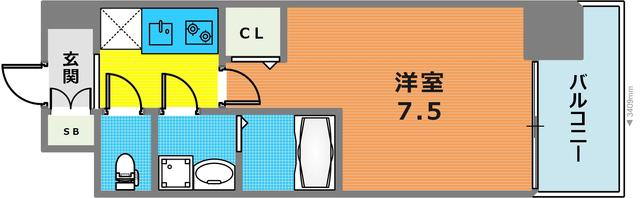 6階の間取り図