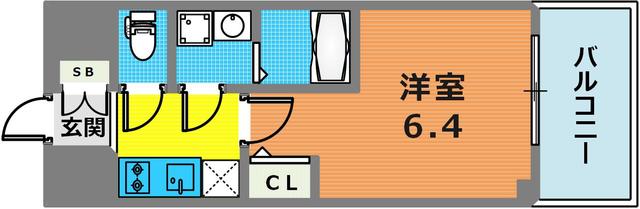 4階の間取り図