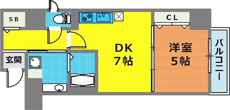 6階の間取り図