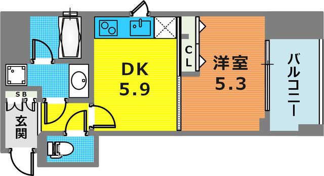 2階の間取り図