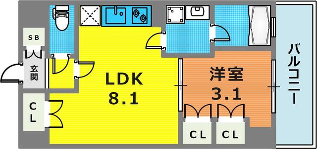4階の間取り図