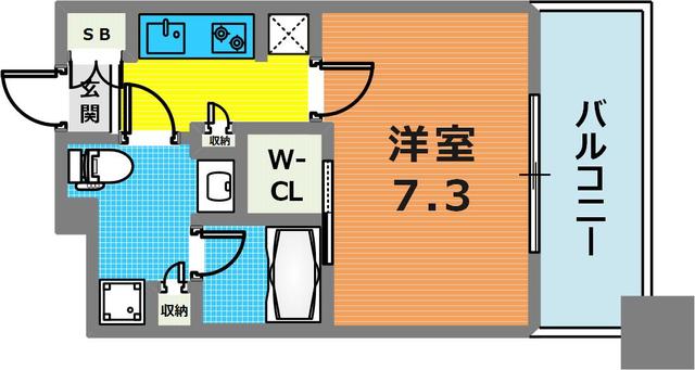1階の間取り図