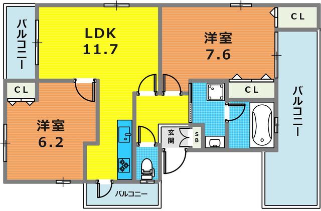 3階の間取り図