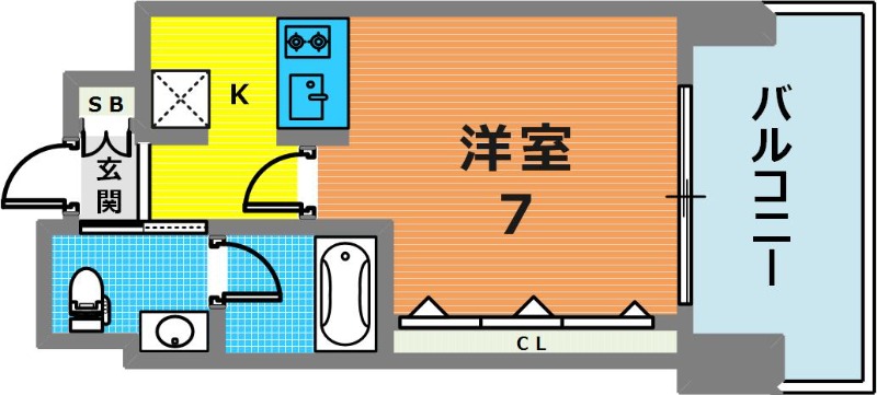 4階の間取り図