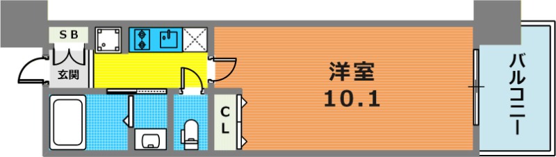4階の間取り図