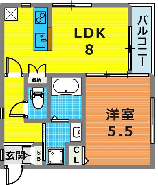 2階の間取り図