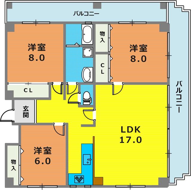 2階の間取り図