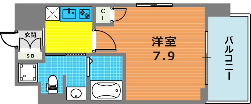 8階の間取り図
