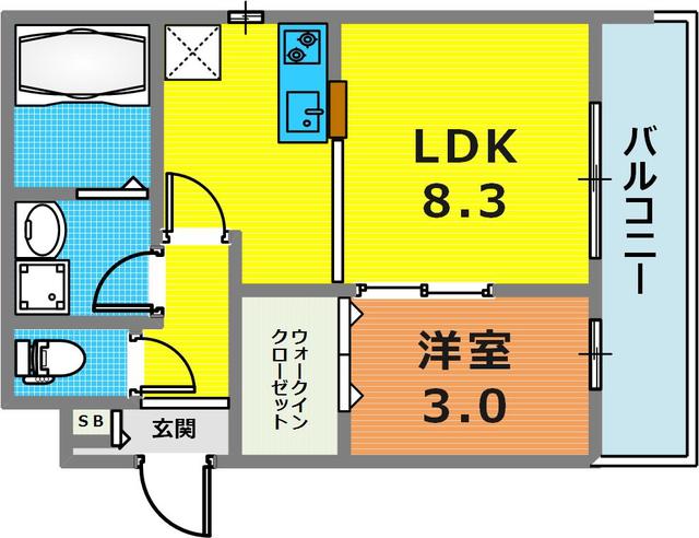 2階の間取り図